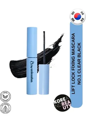 UNLEASHIA Unleashıa Lift Lock Fixing Mascara No.1 Clear Black — Kirpikleri Kıvıran ve Sabitleyen Vegan Maskara 7g