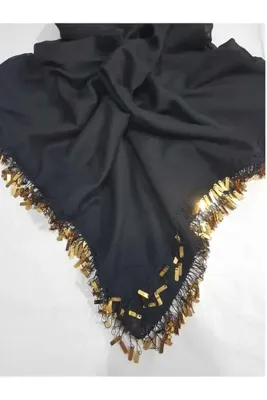 ALLURİNG THE BETTER ONE El yapımı pullu yazma-Gold Pullu Siyah
