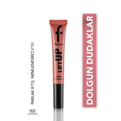 Flormar Lift Up Hyalüronik Asit Etkili Dolgun Dudak Parlatıcısı 002 Nude Forever