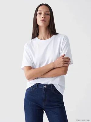 LC Waikiki %100 Pamuklu Oversize Kadın Tişört