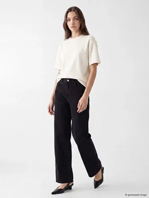 LCW Modest Straight Fit Kadın Jean Pantolon