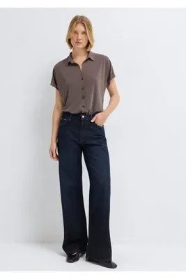 Mavi Soft-Premium Kahverengi (TENCEL™) Modal Karışımlı Gömlek Regular Fit / Normal Kesim 168081-87537