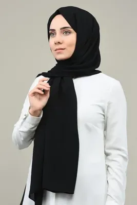 Armine Trend Cazz Şal Siyah