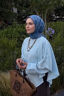 Silk Home Soft Eşarp Vintage Flow Mavi
