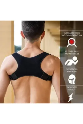 Ankaflex Sporcu Dik Duruş Korsesi Çapraz Profesyonel Medikal Ortopedik Sırt Kamburluk Önleyici Sporcu Korsesi