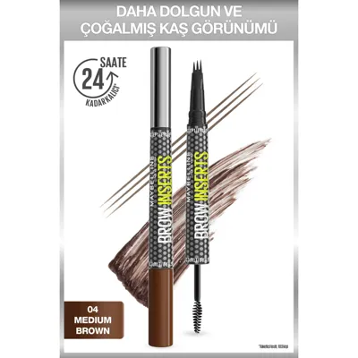 Maybelline New York Maybelline Kaş Kalemi Brow Ultra Slim 04 Medium Brown 1 Adet