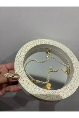 Genel Markalar Charm Glow Gold Sırma İpli Yaz Temalı Deniz Kabuklu Choker Kombin Kolye