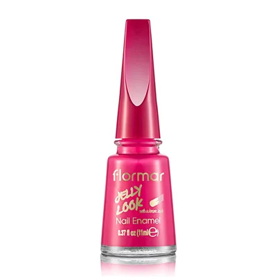 Flormar Jelly Look Yoğun Pigmentli ve Jel Görünümlü Oje JL21 Awesome Pink