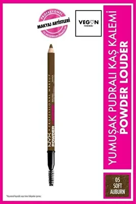NYX Professional Makeup Powder Louder Pudralı Kaş Kalemi - 05 Soft Auburn
