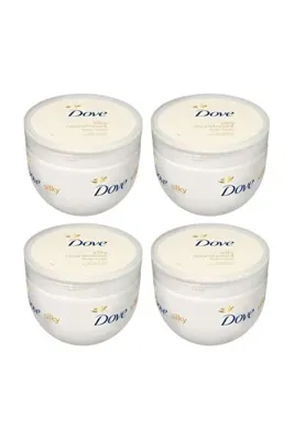 DOVE El Ve Vücut Kremi Silky Nourishment Body Silk 300 Mlx4 Lü Set