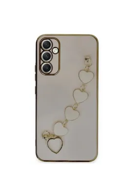 YUZEM Samsung Galaxy A34 5G Kılıf Esila Silikon - Pudra