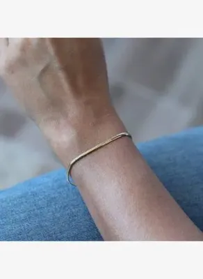 Değerli Kuyumculuk Balık Sırtı Bileklik 2mm
