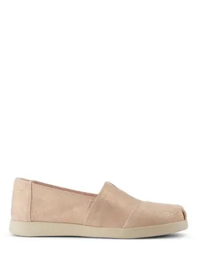 Toms Alpargata Plus Pale Rose Metallic Süet Kadın Espadril