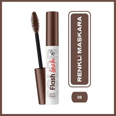 Golden Rose Flash Lash Mascara No:08 Mocha Brown