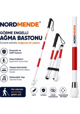 İlkyaz Fashion If Ağma Bastonu – Hafif, Dayanıklı ve Ergonomik Tasarım,ağma Bastonu Kayar Uclu Reflektörlü
