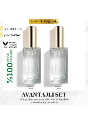 Misbahçe Limited Edition Saf Gül Suyu 50 Ml 2'li Set