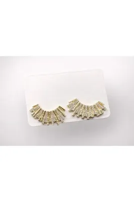 aryaaccesories Gold taşlı küpe