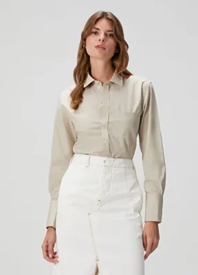 Victoria Beckham Bej Gömlek