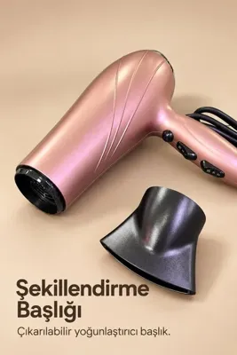 lisinya Ayarlanabilir Fan ve Sıcaklık Kontrollü Fön Makinesi -