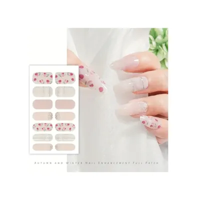Takıtolia Jelüx Garden - Pastel Renkli Çiçekli Yapışkan Jel Tırnak Seti 5 Farklı Boy 14 Adet 98638198