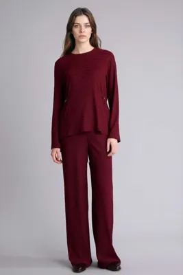 Defacto Straight Fit Kırışık Dokulu Pantolon E9890AX25AU
