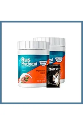 Moda Emre Playboy Turquoise 2li Adet Ceviz & Ceviz Sütü Rus Merhemi 50 ml Tüylere Krem + Yanınd MREM