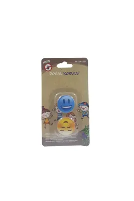 Headlice Stopper Doğal Kokulu Bit Rozeti 2 Li Sarı Mavi Emoji