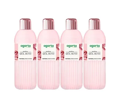 Agarta Doğal Gül Suyu 400ml 4 Lü Set