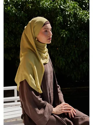 Fresh Scarfs Rami Viskon Şal Tatlı Sarı