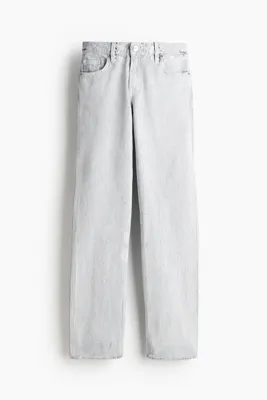 H&M Çatlak Görünümlü Gabardin Pantolon