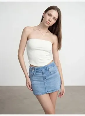Dilvin 21218 Straplez Top