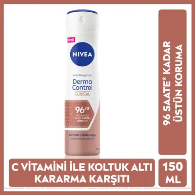 NIVEA Nivea Kadın Sprey Deodorant Derma Control Clinical 150 ml