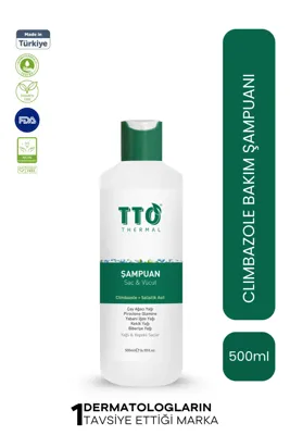 TTO Saç Ve Vücut Şampuanı 500 ml Beyaz (ÇAY AĞACI YAĞI / TEA TREE OIL)