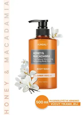 Kundal Ph Dengeleyici ve Arındırıcı Vücut Yıkama Jeli KUNDAL Honey&Macadamia Pure Body Wash (Amber Vanilla)
