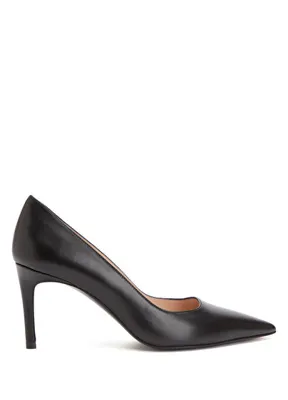 Stuart Weitzman Siyah Deri Stiletto