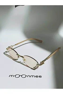 MOONMEE Lipafi Oval Kadın Güneş Gözlüğü Degrade Kesme Cam UV400 Korumalı