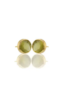 Design by Kadir Kadir Jewellery 22 Ayar Altın Kaplama Kadın Minimal Küpe -El İşçiliği Ve Hipoalerjenik Küpe