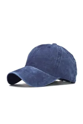 Kardelen Butik Denizli Super Kalite Lacivert Kot Kanvas Unisex Kep ( Navy Blue )