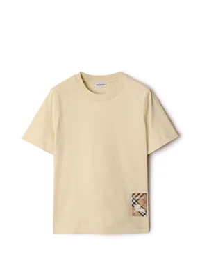 Burberry Krem Rengi Kısa Kollu Kadın T-Shirt