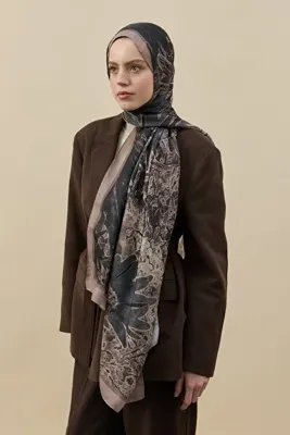 Modakaşmir Papelya Desen Liva Modal Şal