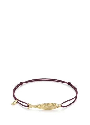 Ginza Design Jewelry Fish 14 Ayar Altın Pırlanta Taşlı Kadın Bileklik