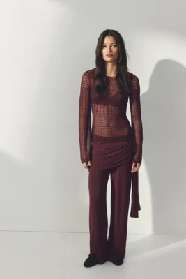 H&M Drapeli Jarse Pantolon