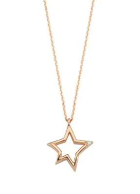 Bee Goddess Sirius Star Pırlantalı Kadın Altın Kolye