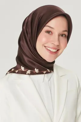 ARMİNE Nostalji Serisi Twill İpek Eşarp 8553D-91