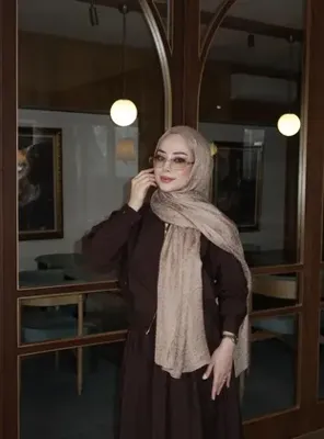 Jawel Sarmaşık Desenli Jakarlı Şal SÜTLÜ KAHVE