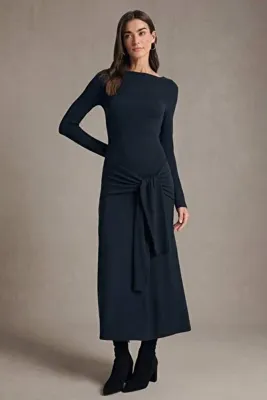 Defacto Bodycon Vücudu Saran Penye Midi Elbise G7878AX26SP