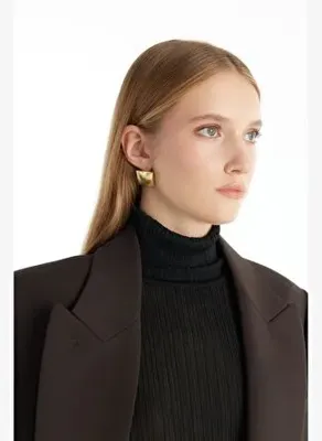 Ted Baker KARE FORM ÇİZGİ DESEN KÜPE