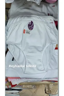 Ceylanoğlu Kadın 6'lı Paket Beyaz Pamuklu Ribana Külot Esnek Ve Rahat Günlük İç Çamaşırı 106