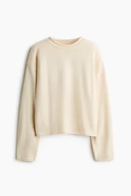 H&M Kıvrık Kenarlı Kazak