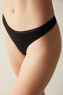 Penti Easy Cotton Trim Siyah Tanga Külot